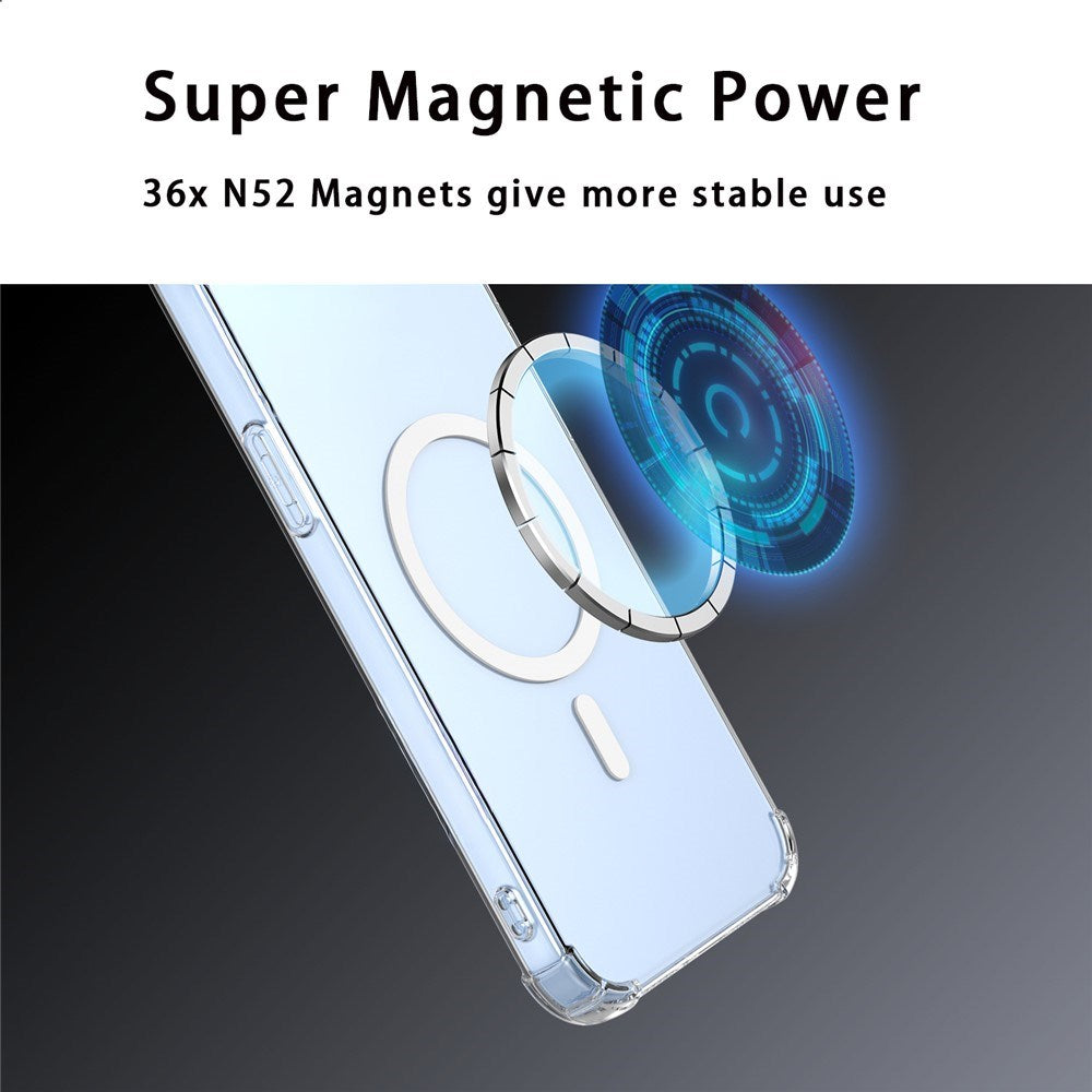 Realme 16 EIDERWOOD Hybrid Plast Bagside Cover m. Stødabsorberende Hjørner - MagSafe Kompatibel - Gennemsigtig