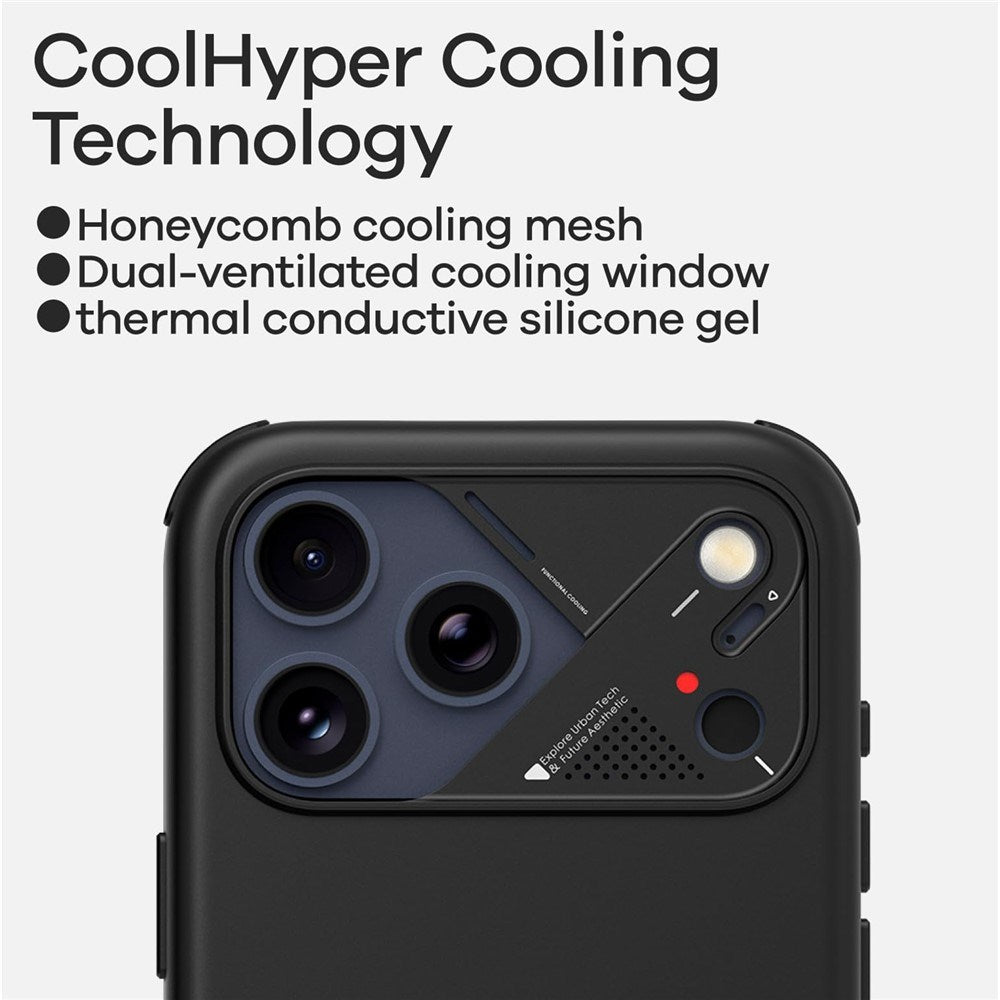 iPhone 17 Pro Max AULUMU Kunstlæder Mobilcover - MagSafe Kompatibel - Sort