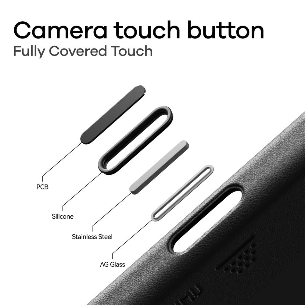 iPhone 17 AULUMU Kunstlæder Mobilcover - MagSafe Kompatibel - Sort