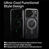iPhone 17 Pro Max AULUMU Selvlysende Fleksibelt Plastik Mobilcover - MagSafe Kompatibel - Sort