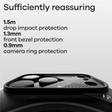 iPhone 17 Pro AULUMU Selvlysende Fleksibelt Plastik Mobilcover - MagSafe Kompatibel - Sort