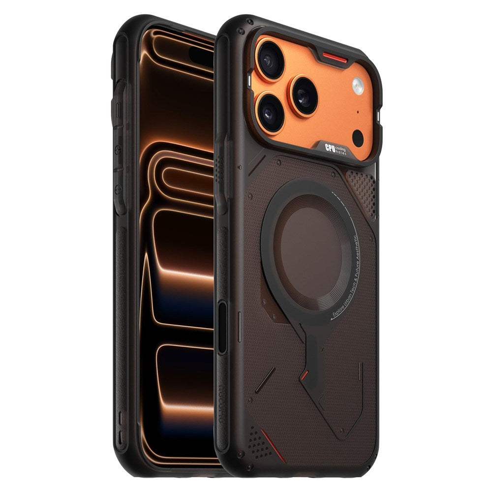 iPhone 17 Pro AULUMU Varmeafledende Mobilcover - MagSafe Kompatibel - Sort