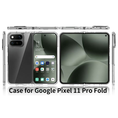 Google Pixel 11 Pro Fold EIDERWOOD Hybrid Plast Bagside Cover - Gennemsigtig