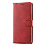 Motorola Moto G47 / G37 EIDERWOOD Læder Flip Cover m. Pung & Strop - Rød