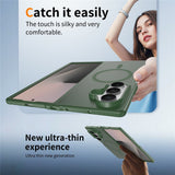 Samsung Galaxy Z Fold8 Mat Fleksibelt Plast Bagside Cover - MagSafe Kompatibel - Grøn