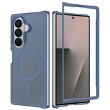 Samsung Galaxy Z Fold8 Mat Fleksibelt Plast Bagside Cover - MagSafe Kompatibel - Blå