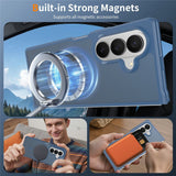 Samsung Galaxy Z Fold8 Mat Fleksibelt Plast Bagside Cover - MagSafe Kompatibel - Blå