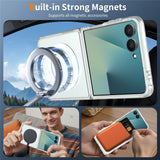 Samsung Galaxy Z Flip8 Mat Fleksibelt Plast Bagside Cover - MagSafe Kompatibel - Gennemsigtig