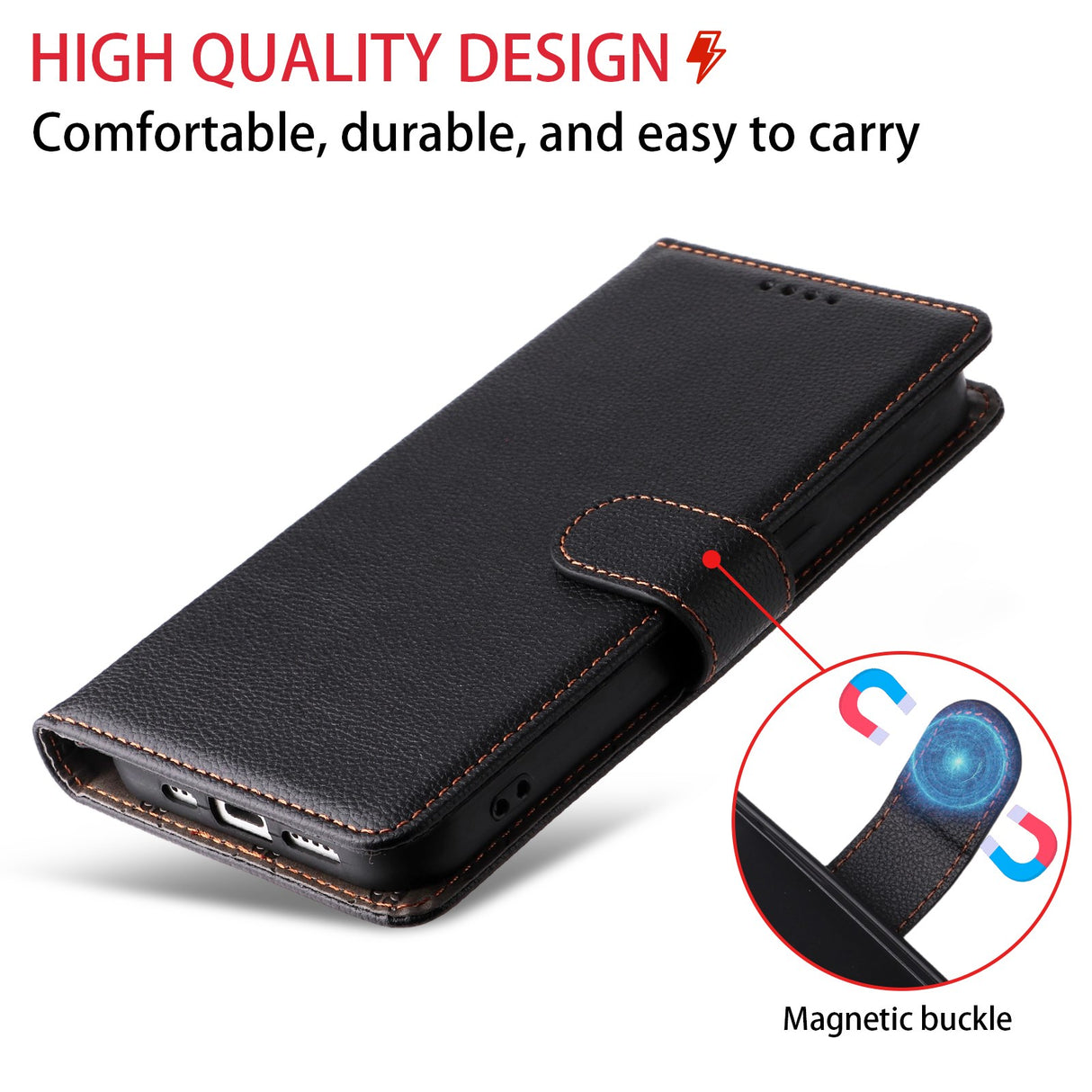 Motorola Moto G47 / G37 EIDERWOOD Flip Cover (RFID Blokering) - Sort