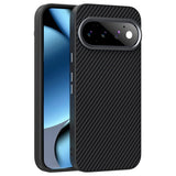 Google Pixel 11 ABEEL Hybrid Mobilcover m. Karbonfibretekstur - Sort