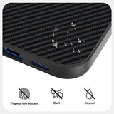 Google Pixel 11 Pro XL ABEEL Hybrid Mobilcover m. Karbonfibretekstur - Sort / Grøn