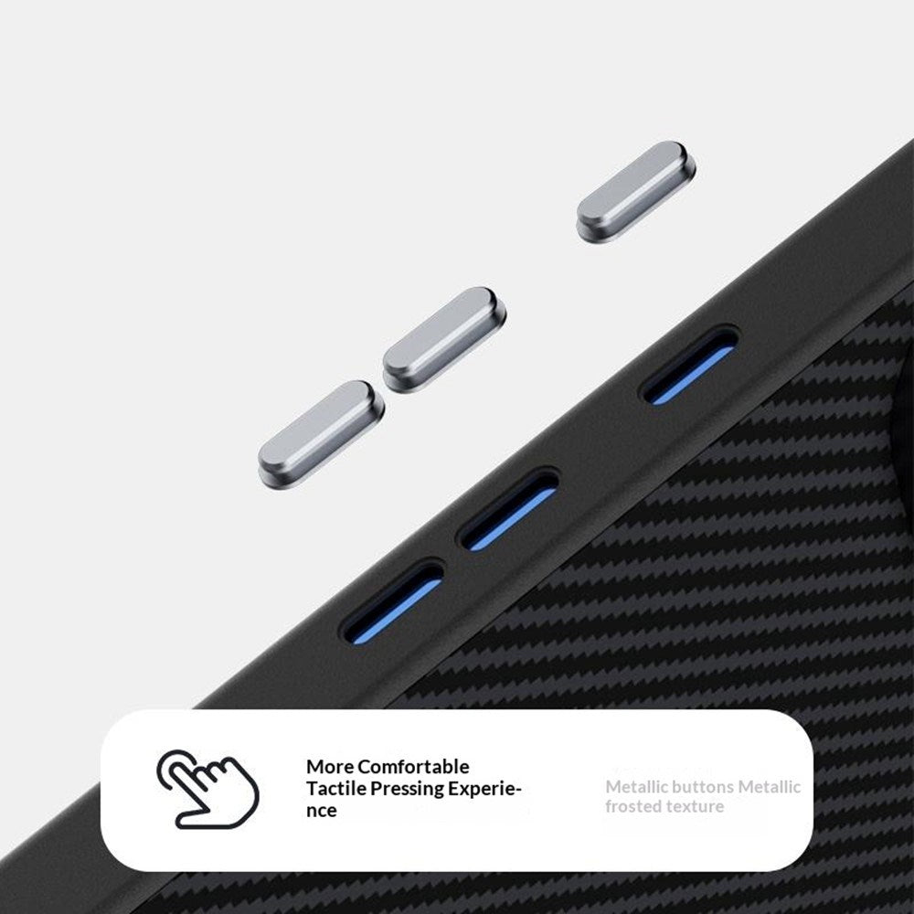 Google Pixel 11 Pro XL ABEEL Hybrid Mobilcover m. Karbonfibretekstur - Sort / Lilla