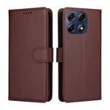 Motorola Edge 70 Pro EIDERWOOD Kunstlæder Flip Cover m. Strop & Ståfunktion - Brun