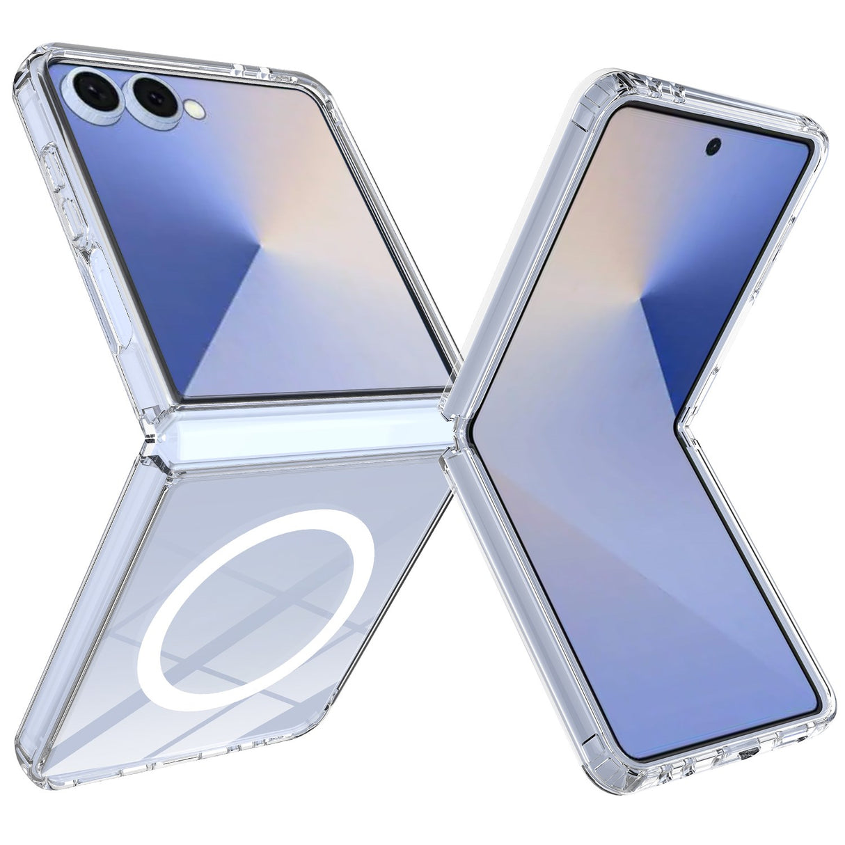 Samsung Galaxy Z Flip8 EIDERWOOD Hybrid Plast Bagside Cover - MagSafe Kompatibel - Gennemsigtig