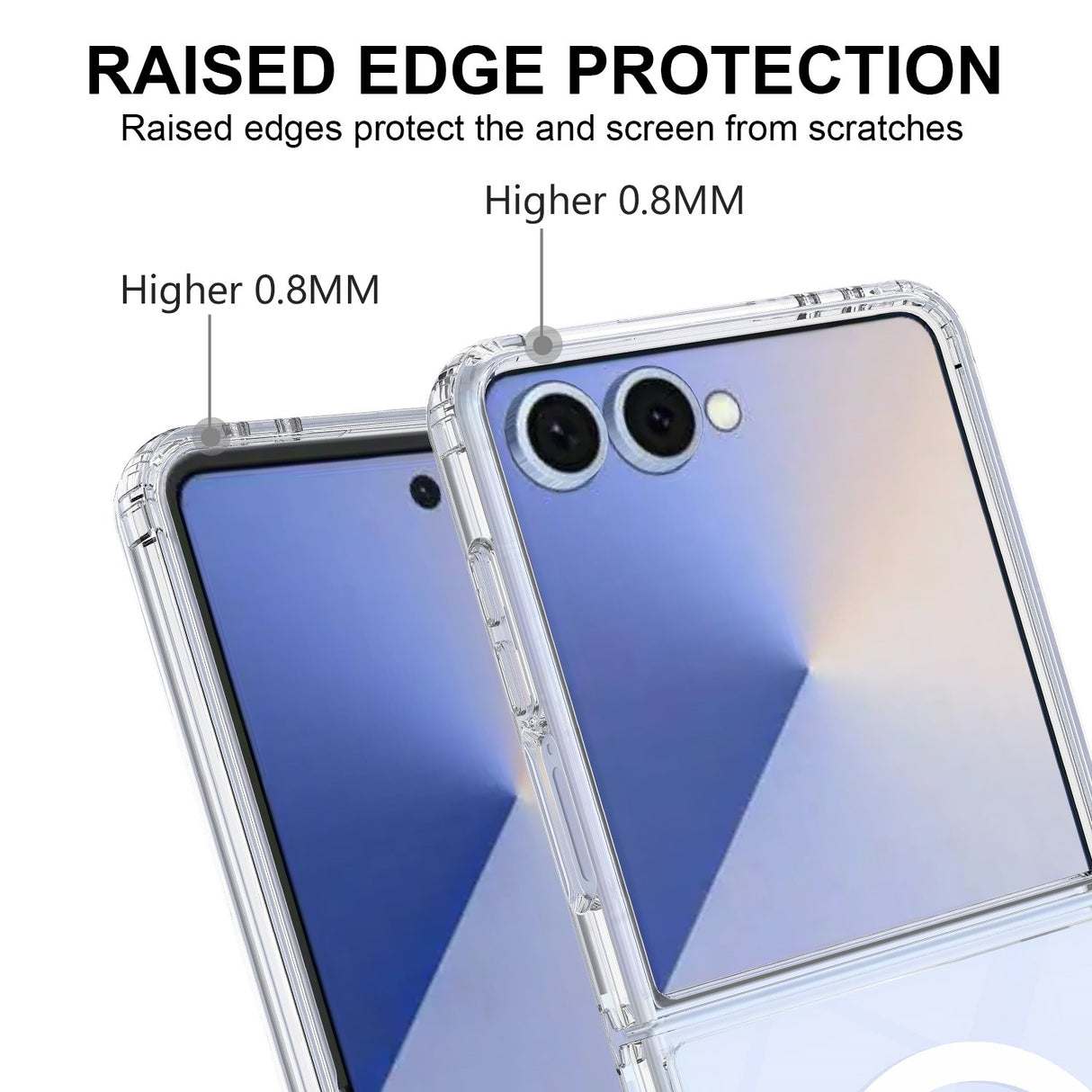 Samsung Galaxy Z Flip8 EIDERWOOD Hybrid Plast Bagside Cover - MagSafe Kompatibel - Gennemsigtig