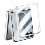 Samsung Galaxy Z Flip8 EIDERWOOD Mobilcover - Indbygget Skærmbeskyttelse & Ståfunktion - Sølv