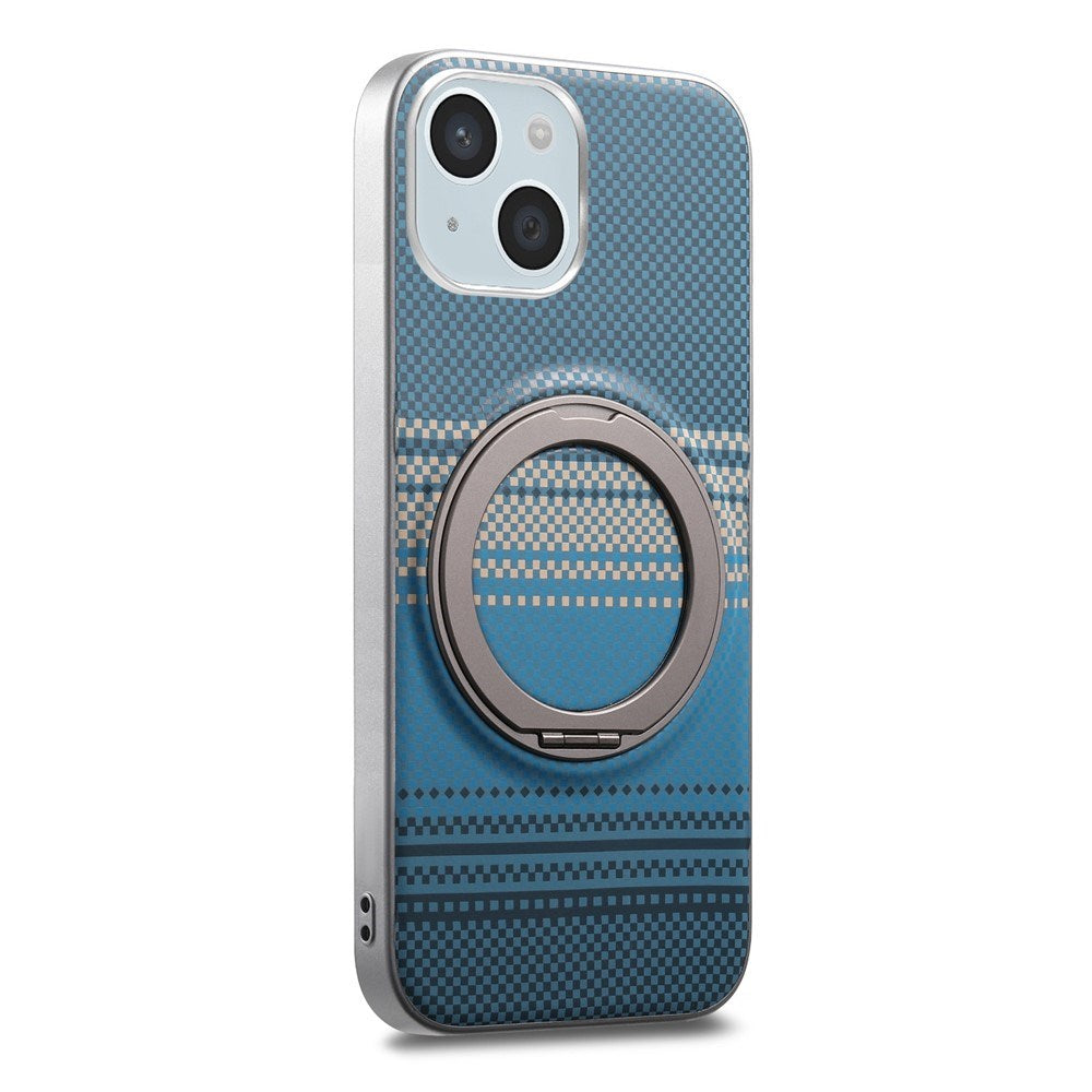 iPhone 14 / 13 EIDEROWOD Hybrid Plast Gradient Bagside Cover - MagSafe Kompatibel - Blå