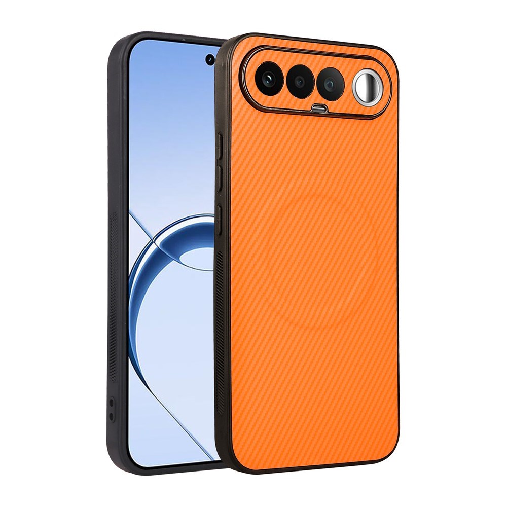 Realme 16 EIDERWOOD Hybrid Carbon Bagside Cover - MagSafe Kompatibel - Orange