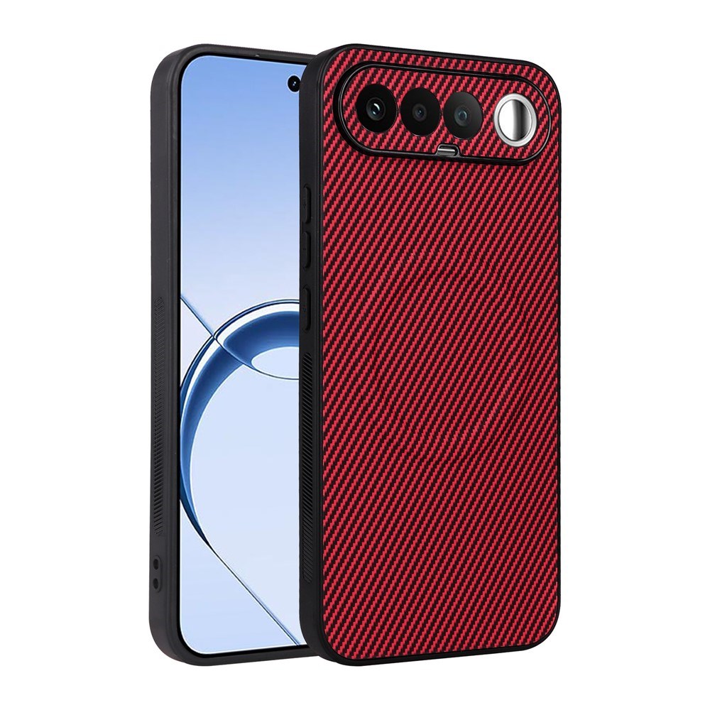 Realme 16 EIDERWOOD Hybrid Carbon Bagside Cover - MagSafe Kompatibel - Rød