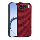 Realme 16 EIDERWOOD Hybrid Carbon Bagside Cover - MagSafe Kompatibel - Rød