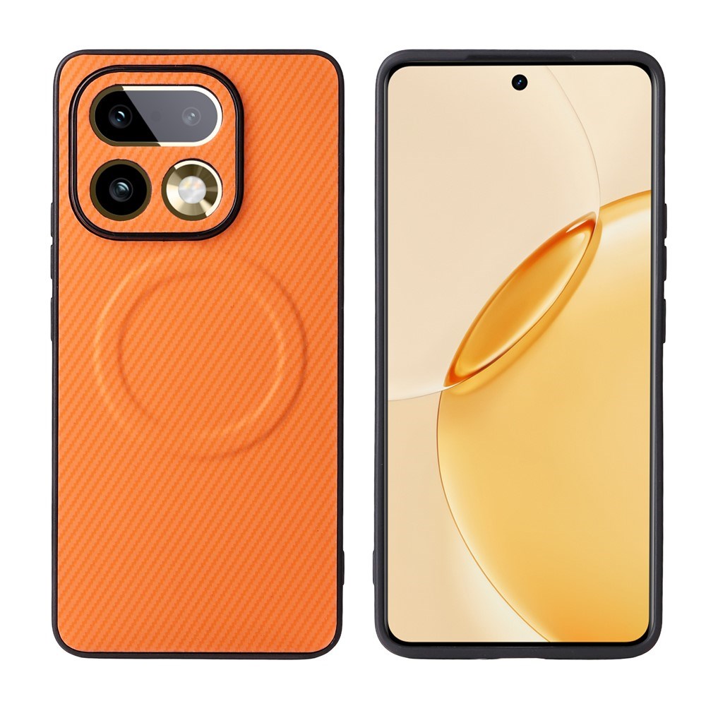 Realme 16 Pro EIDERWOOD Hybrid Carbon Bagside Cover - MagSafe Kompatibel - Orange