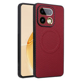 Realme 16 Pro+ EIDERWOOD Hybrid Carbon Bagside Cover - MagSafe Kompatibel - Rød