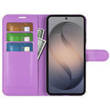 Samsung Galaxy S26 FE EIDERWOOD Kunstlæder Flipcover - Kortholder & Ståfunktion - Lilla