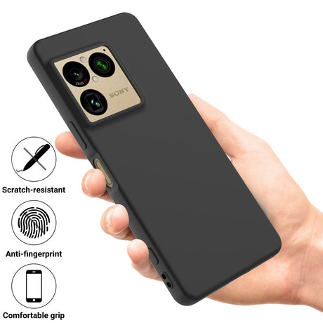 EIDERWOOD Sony Xperia 1 VIII  Foret Silikone Bagside Cover m. Strop - Sort