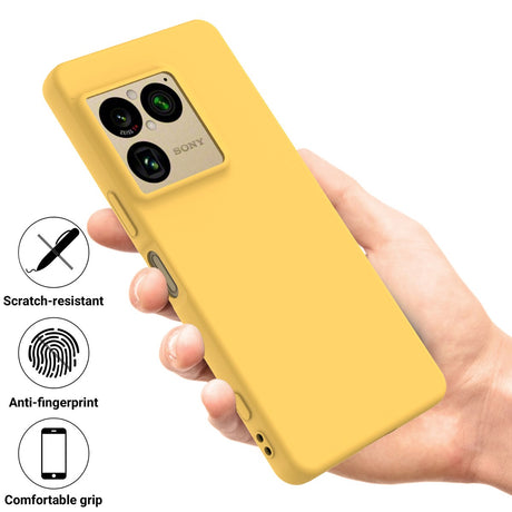 EIDERWOOD Sony Xperia 1 VIII  Foret Silikone Bagside Cover m. Strop - Gul