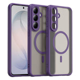 Samsung Galaxy S26 FE EIDERWOOD Mat Hybrid Mobilcover - MagSafe Kompatibel - Gennemsigtig / Lilla