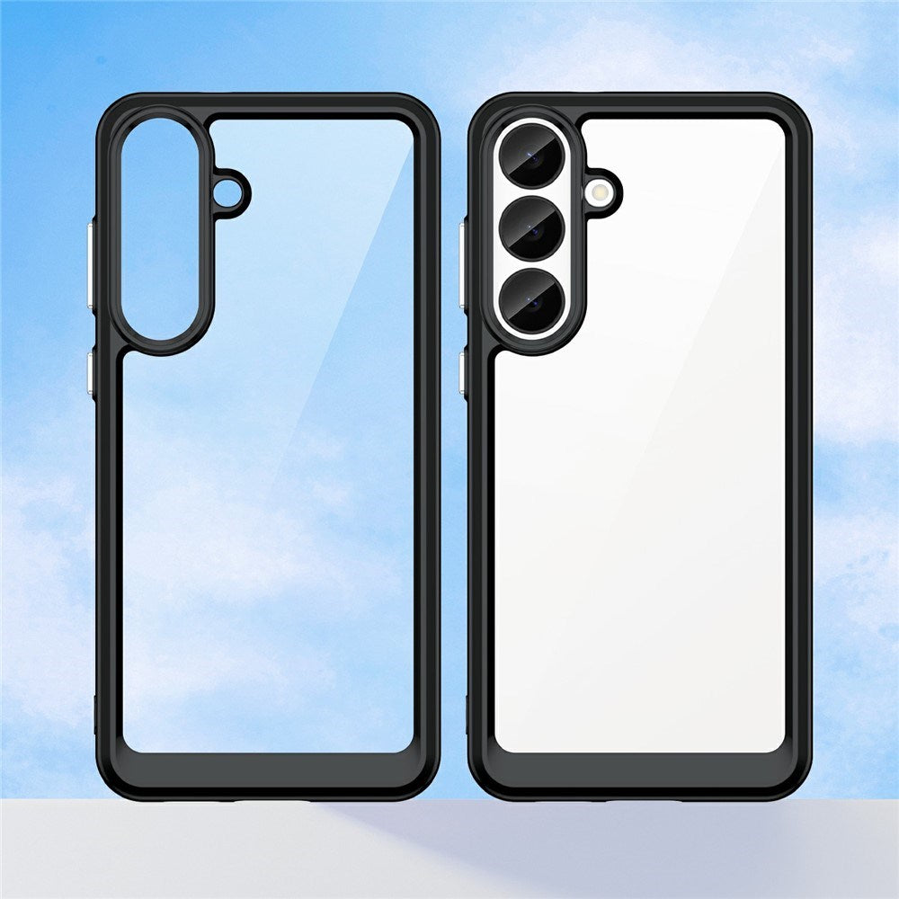 Samsung Galaxy S26 FE EIDERWOOD Hybrid Cover - Gennemsigtig / Sort