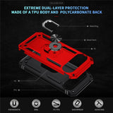 Google Pixel 11 / 11 Pro EIDERWOOD Håndværker Mobil Cover m. 360 Roterbar Kickstand - Rød