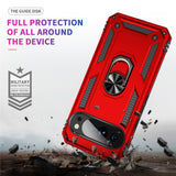 Google Pixel 11 / 11 Pro EIDERWOOD Håndværker Mobil Cover m. 360 Roterbar Kickstand - Rød