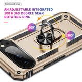 Google Pixel 11 / 11 Pro EIDERWOOD Håndværker Mobil Cover m. 360 Roterbar Kickstand - Guld
