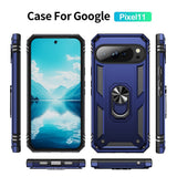 Google Pixel 11 / 11 Pro EIDERWOOD Håndværker Mobil Cover m. 360 Roterbar Kickstand - Blå