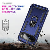 Google Pixel 11 / 11 Pro EIDERWOOD Håndværker Mobil Cover m. 360 Roterbar Kickstand - Blå
