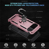 Google Pixel 11 / 11 Pro EIDERWOOD Håndværker Mobil Cover m. 360 Roterbar Kickstand - Rose Gold