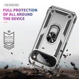 Google Pixel 11 / 11 Pro EIDERWOOD Håndværker Mobil Cover m. 360 Roterbar Kickstand - Sølv
