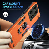 Motorola Edge 70 Pro EIDERWOOD Hybrid Håndværker Bagside Cover m. Kickstand - Orange