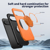 Google Pixel 11 / 11 Pro EIDERWOOD Hybrid Plast Bagside Cover m. Roterende Kickstand - MagSafe Kompatibel - Orange