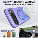 Google Pixel 11 / 11 Pro EIDERWOOD Hybrid Plast Bagside Cover m. Roterende Kickstand - MagSafe Kompatibel - Lilla