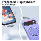 Google Pixel 11 / 11 Pro EIDERWOOD Hybrid Plast Bagside Cover m. Roterende Kickstand - MagSafe Kompatibel - Lilla