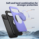 Google Pixel 11 / 11 Pro EIDERWOOD Hybrid Plast Bagside Cover m. Roterende Kickstand - MagSafe Kompatibel - Lilla