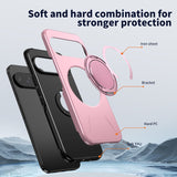 Google Pixel 11 / 11 Pro EIDERWOOD Hybrid Plast Bagside Cover m. Roterende Kickstand - MagSafe Kompatibel - Lyserød