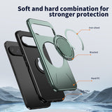 Google Pixel 11 / 11 Pro EIDERWOOD Hybrid Plast Bagside Cover m. Roterende Kickstand - MagSafe Kompatibel - Grøn