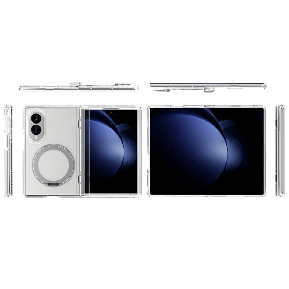 Samsung Galaxy Z Fold8 EIDERWOOD Hybrid Mobilcover m. Roterbar Kickstand - Gennemsigtig