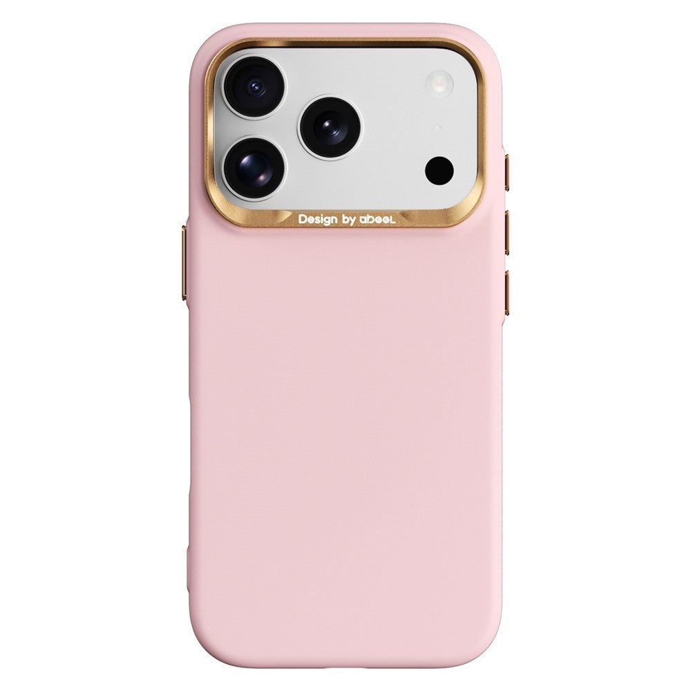 ABEEL iPhone 18 Pro / 17 Pro Hårdt Soft-Touch Plast Bagside Cover - MagSafe Kompatibel - Lyserød