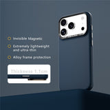 ABEEL iPhone 18 Pro / 17 Pro Hårdt Soft-Touch Plast Bagside Cover - MagSafe Kompatibel - Mørkeblå