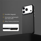 ABEEL iPhone 18 Pro / 17 Pro Hårdt Soft-Touch Plast Bagside Cover - MagSafe Kompatibel - Sort
