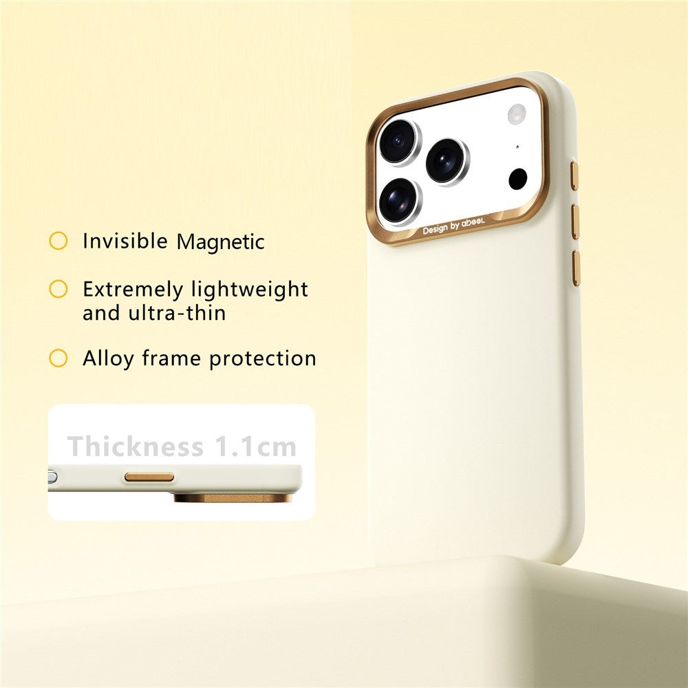 ABEEL iPhone 18 Pro Max / 17 Pro Max Hårdt Soft-Touch Plast Bagside Cover - MagSafe Kompatibel - Gul